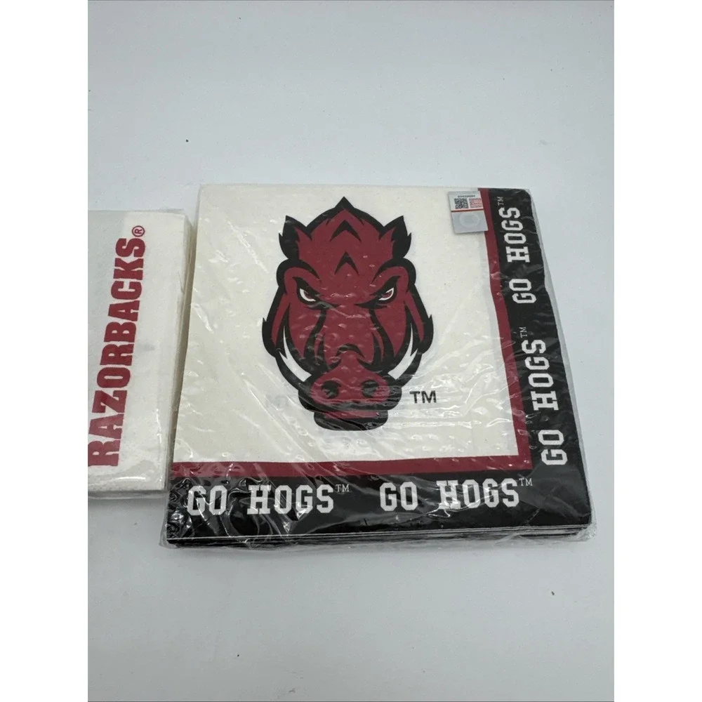 Arkansas Razorbacks NCAA College Football Sports Party Paper Luncheon Napkins